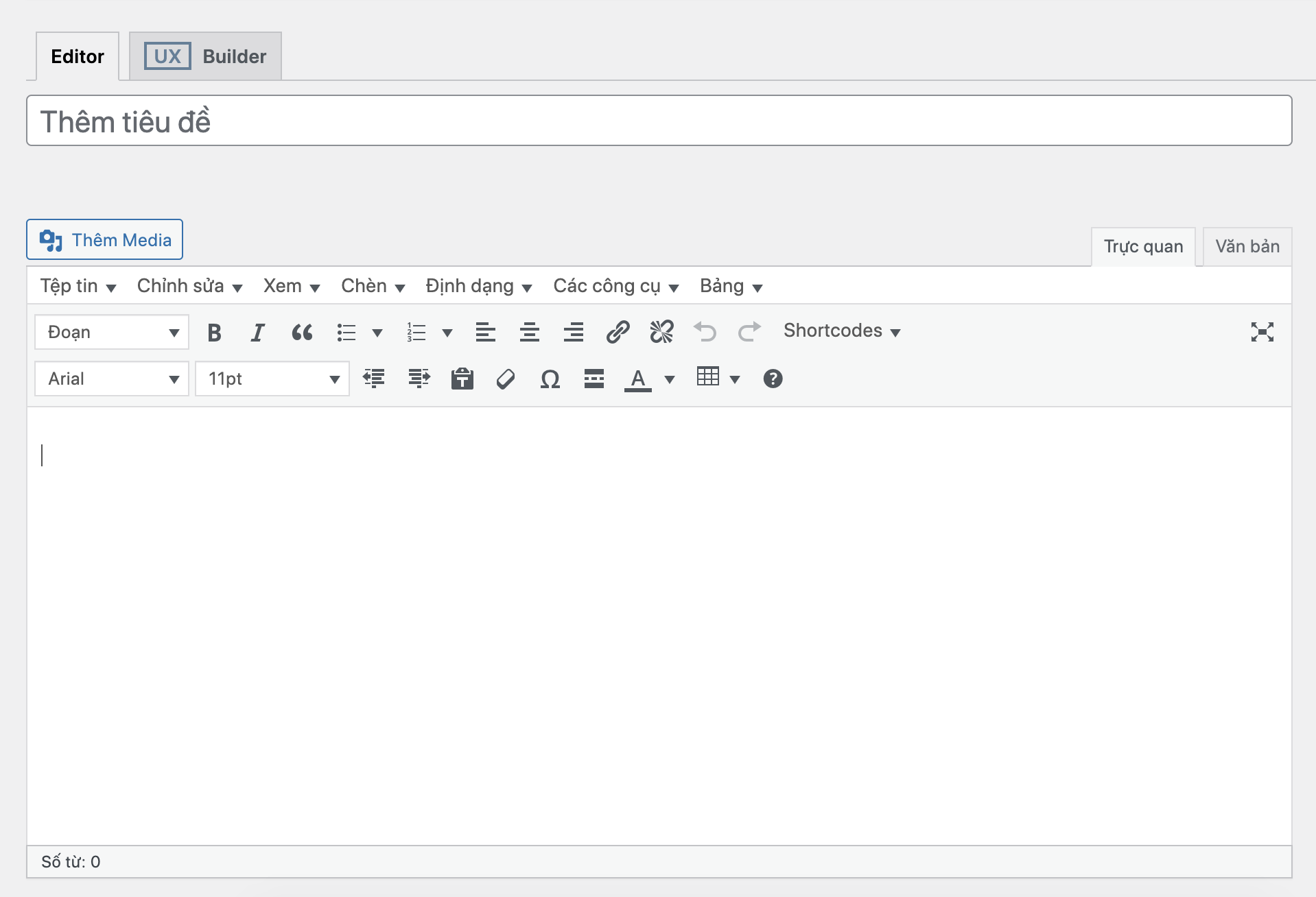 Code chuyển trình soạn thảo của WordPress về phiên bản cũ