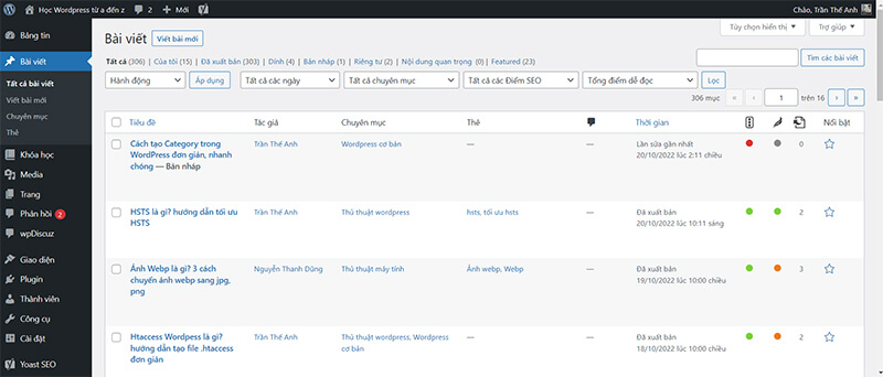 cách tạo category