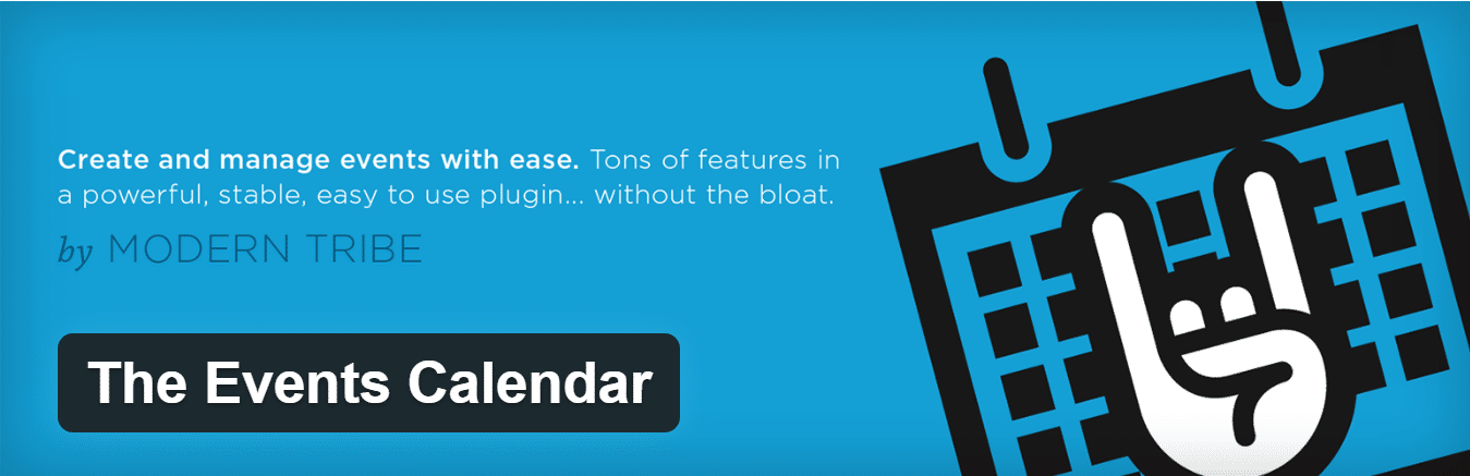 plugin the events calendar
