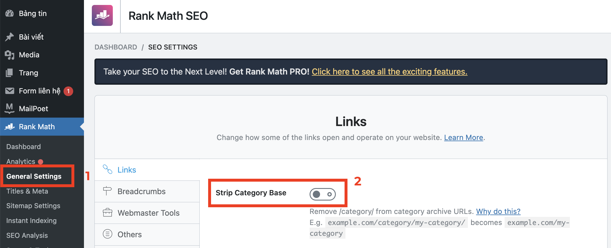 Sử dụng plugin Rank Math SEO