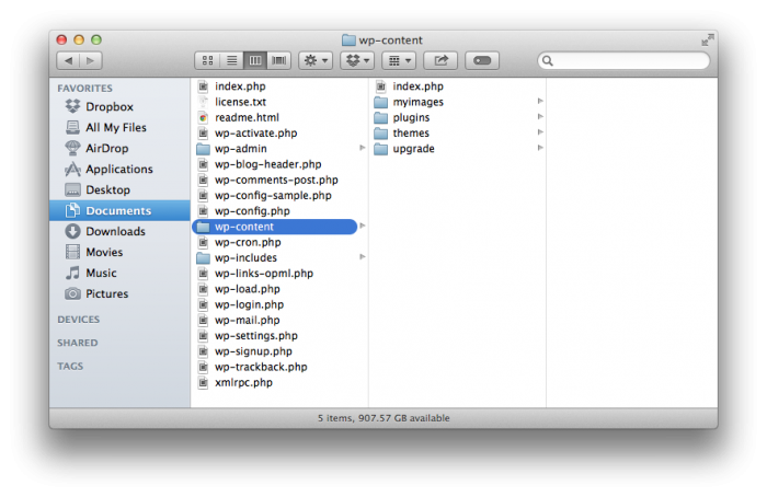 Thay đổi thư mục tải lên mặc định
