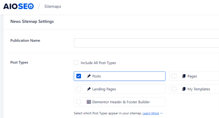 thiết lập cài đặt sitemap google tin tức