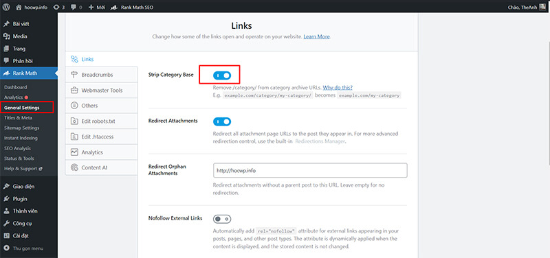 xóa category url wordpress